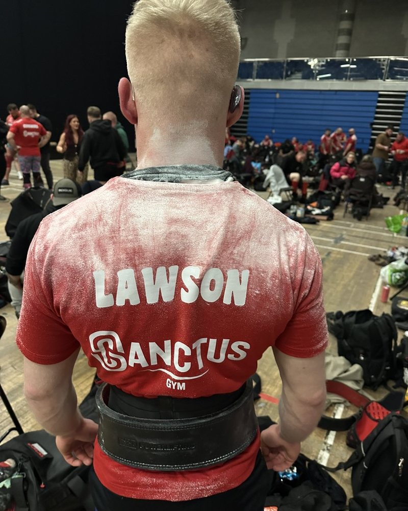 The back of my competition shirt
