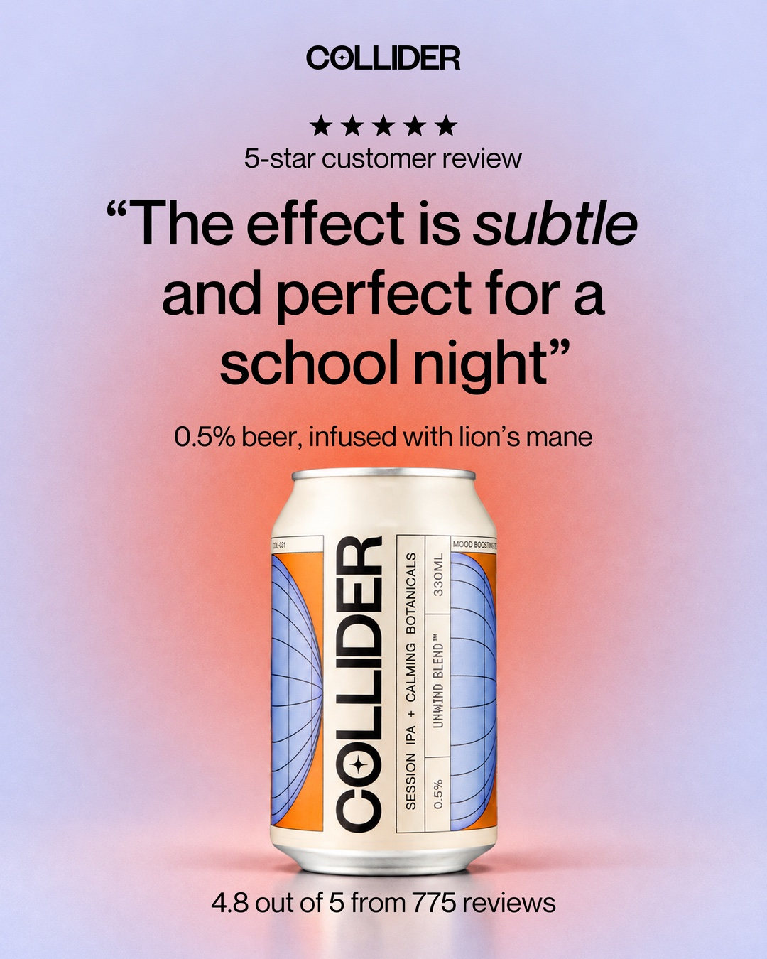 Pull-Quote Review Card, Collider